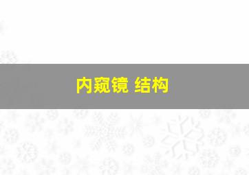 内窥镜 结构